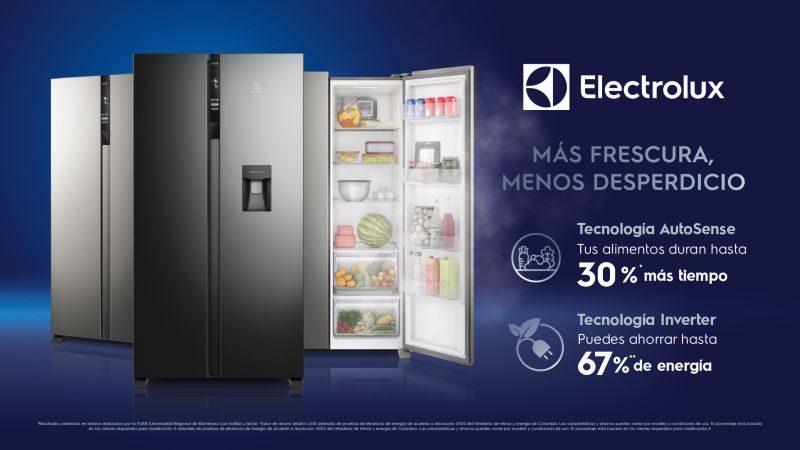 Neveras Electrolux con tecnología AutoSense e Inverter para mayor frescura y ahorro de energía