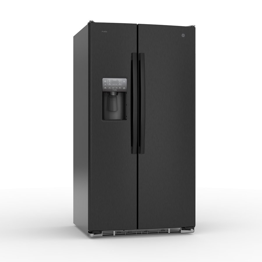 Nevera General Electric Side by Side color negro con dispensador de agua y hielo