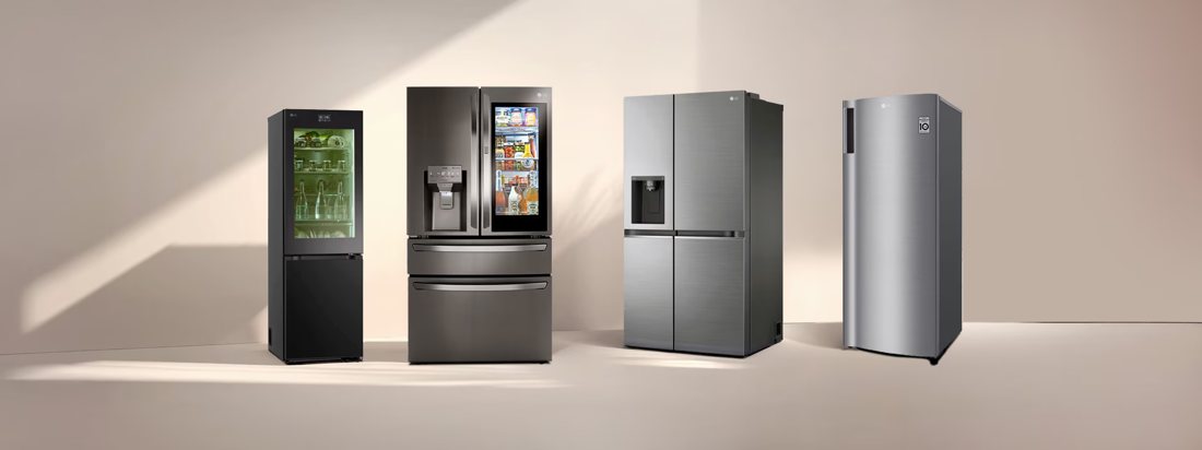 Línea de neveras LG: desde nevecones compactos hasta modelos InstaView de puerta doble